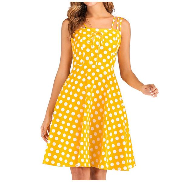 summer bohemia dress women casual spaghetti strap mini beach dresses elegant dot print yellow party night a-line #541, Black;gray
summer bohemia dress women casual spaghetti strap mini beach dresses elegant dot print yellow party night a-line #541, Black;gray