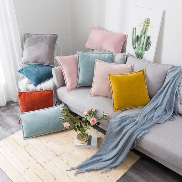 pillow case solid chenille throw cover linen trimmed tailored edges decor pillowcase for couch bed living room
pillow case solid chenille throw cover linen trimmed tailored edges decor pillowcase for couch bed living room