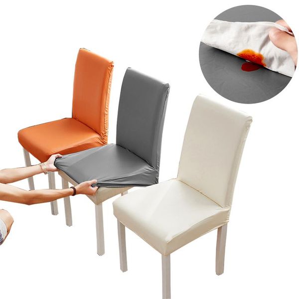 chair covers waterproof pu leather solid seat elastic for wedding dining room office banquet housse de chaise cover
chair covers waterproof pu leather solid seat elastic for wedding dining room office banquet housse de chaise cover