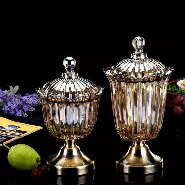 storage bottles & jars direct sales luxury feet crystal living room decoration candy tank high-grade glass crafts creative ornaments
storage bottles & jars direct sales luxury feet crystal living room decoration candy tank high-grade glass crafts creative ornaments