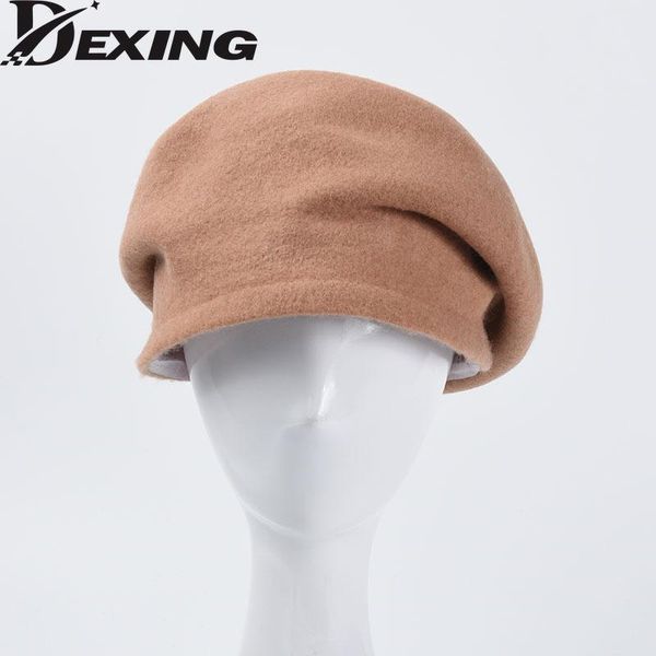 berets women's autumn winter hat japanese pure wool hooded simple versatile soft beret warm pile, Blue;gray
berets women's autumn winter hat japanese pure wool hooded simple versatile soft beret warm pile, Blue;gray