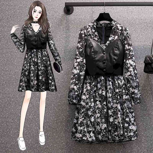 casual dresses women's large size spring floral fashion show thin age reduction two piece suit women clothes cb0e, Black;gray
casual dresses women's large size spring floral fashion show thin age reduction two piece suit women clothes cb0e, Black;gray