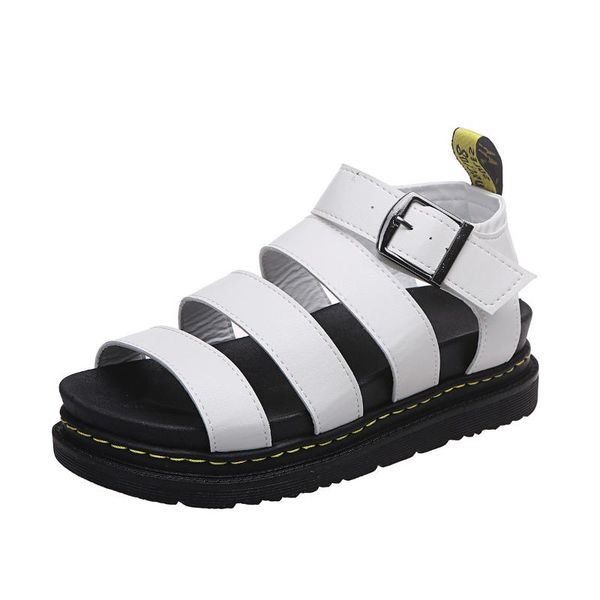 summer women's pu sandals buckle casual beach shoes thick-soled comfortable large size flat, Black
summer women's pu sandals buckle casual beach shoes thick-soled comfortable large size flat, Black