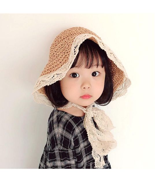children's baby straw hat sun protection lace foldable beach hats for girl child outdoor caps &, Yellow
children's baby straw hat sun protection lace foldable beach hats for girl child outdoor caps &, Yellow