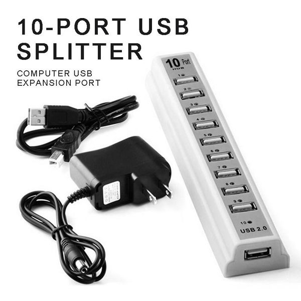 hubs pohiks 1pc 10 ports 480mbps high speed usb 2.0 hub portable computer extension adapter with external power
hubs pohiks 1pc 10 ports 480mbps high speed usb 2.0 hub portable computer extension adapter with external power