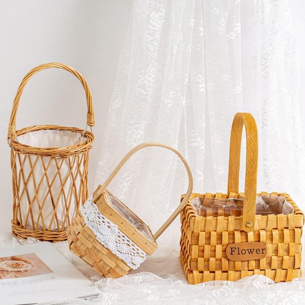 storage baskets 1pc woven flower basket rattan bamboo girl hand handmade picnic picking container p
storage baskets 1pc woven flower basket rattan bamboo girl hand handmade picnic picking container p
