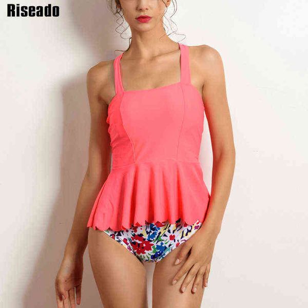 riseado ruffle bikini women's swimsuits floral print swimwear women two piece tankinis bikini set summer bathing suits, White;black
riseado ruffle bikini women's swimsuits floral print swimwear women two piece tankinis bikini set summer bathing suits, White;black