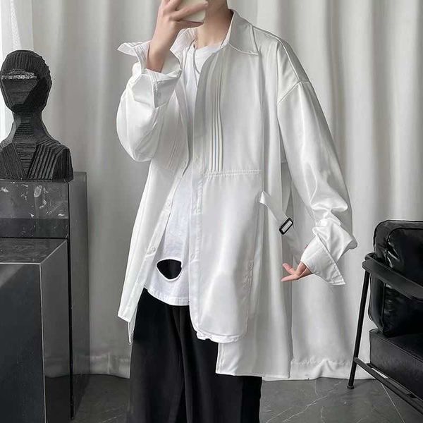 men's casual shirts spring summer long fashion black white men korean loose long-sleeved mens dress -2xl o844, White;black
men's casual shirts spring summer long fashion black white men korean loose long-sleeved mens dress -2xl o844, White;black