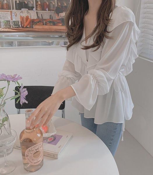 women's blouses & shirts embroidery lace transparent womens summer femme casual women shirt long sleeve girls blouse plus size blusas, White
women's blouses & shirts embroidery lace transparent womens summer femme casual women shirt long sleeve girls blouse plus size blusas, White