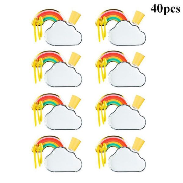 packaging dinner service 40pcs disposable tableware set cute rainbow paper plate for party table decoration1
packaging dinner service 40pcs disposable tableware set cute rainbow paper plate for party table decoration1