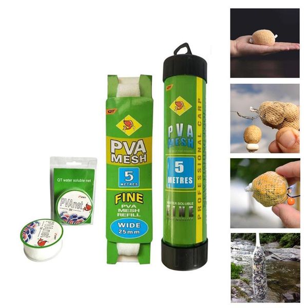 water dissolving multifilament mesh fishing feeder 5m pva soluble narrow net network refill stocking bait bag accessories
water dissolving multifilament mesh fishing feeder 5m pva soluble narrow net network refill stocking bait bag accessories