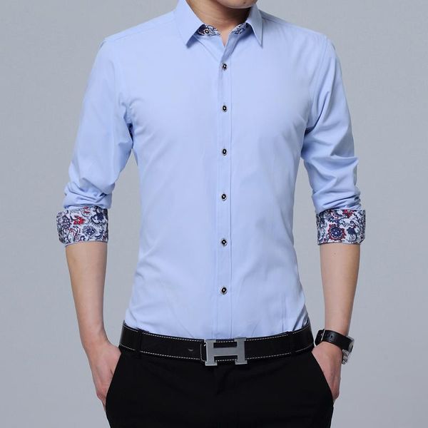 men's casual shirts light blue fashion shirt soft men business formal occasion mandarin collar print slim fit, White;black
men's casual shirts light blue fashion shirt soft men business formal occasion mandarin collar print slim fit, White;black