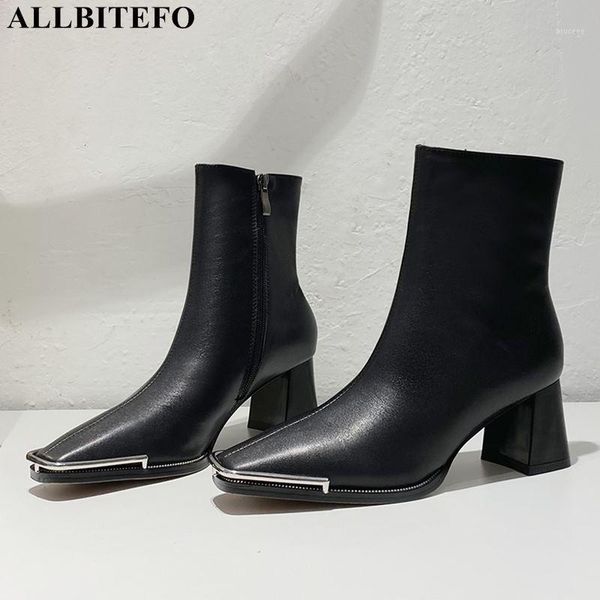 boots allbitefo metal toe genuine leather thick heel ankle for women brand high heels party shoes winter snow1, Black
boots allbitefo metal toe genuine leather thick heel ankle for women brand high heels party shoes winter snow1, Black