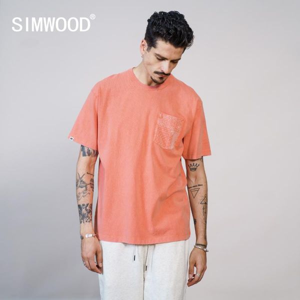 men's t-shirts simwood 2021 summer oversize vintage men chest pockets 100% cotton retro brand clothing sk130723, White;black
men's t-shirts simwood 2021 summer oversize vintage men chest pockets 100% cotton retro brand clothing sk130723, White;black