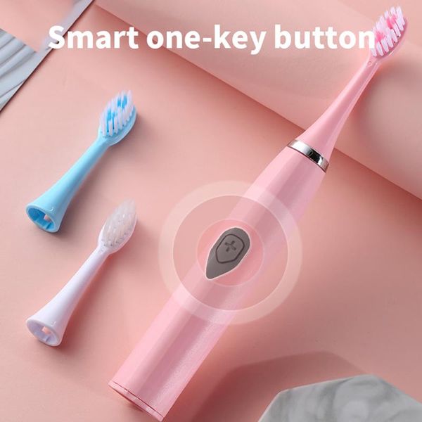 smart electric toothbrush ultrasonic household couple non-rechargeable waterproof cleaning soft brush with three head
smart electric toothbrush ultrasonic household couple non-rechargeable waterproof cleaning soft brush with three head
