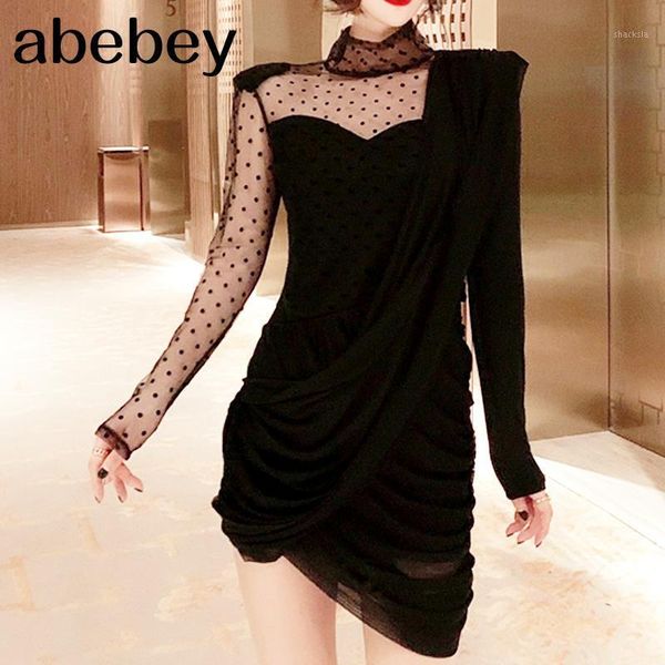 casual dresses vintage asymmetrical dot mesh female stand collar puff long sleeve high waist ruched dress women 2021 tide, Black;gray
casual dresses vintage asymmetrical dot mesh female stand collar puff long sleeve high waist ruched dress women 2021 tide, Black;gray