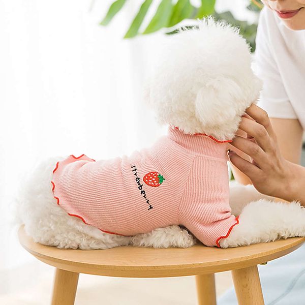 the dog clothes thin dog in spring and summer four seasons can wear knitted breathable pet cat clothing
the dog clothes thin dog in spring and summer four seasons can wear knitted breathable pet cat clothing