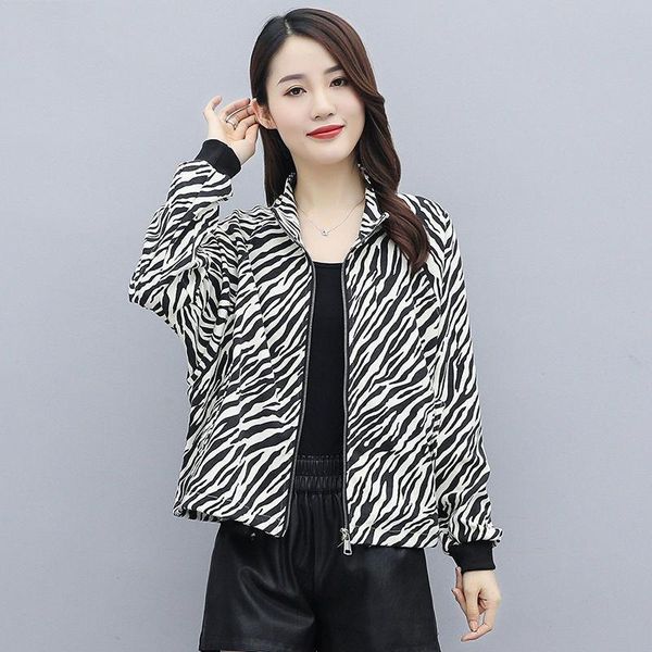 zebra striped print casual short jacket women plus size loose stand collar zipper coats streetwear fashion long sleeve outerwear women', Black;brown
zebra striped print casual short jacket women plus size loose stand collar zipper coats streetwear fashion long sleeve outerwear women', Black;brown