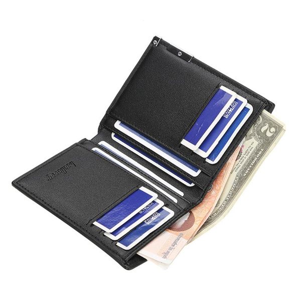 wallets men leather iron side wallet pocket id card holder billfold slim clutch bifold soft purse trend stylish short pu package male, Red;black
wallets men leather iron side wallet pocket id card holder billfold slim clutch bifold soft purse trend stylish short pu package male, Red;black