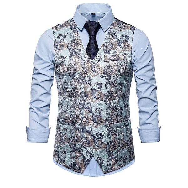 men's vests mens black paisley double breasted suit vest brand slim fit wedding tuxedo waistcoat men business formal dress vests1 omcj, Black;white
men's vests mens black paisley double breasted suit vest brand slim fit wedding tuxedo waistcoat men business formal dress vests1 omcj, Black;white