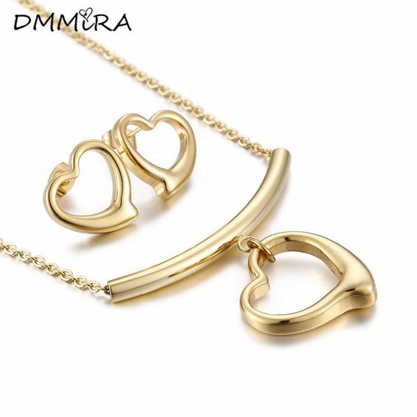 earrings & necklace fashion women gold stainless steel hollow hearts like jewelry sets for girls friend gift, Silver
earrings & necklace fashion women gold stainless steel hollow hearts like jewelry sets for girls friend gift, Silver