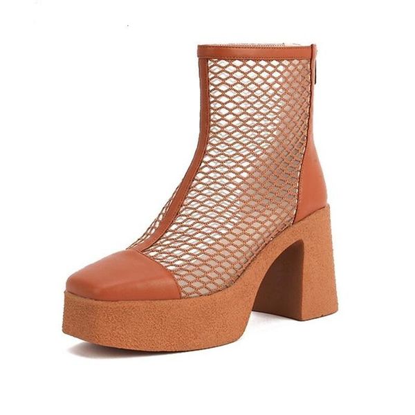 boots chain women summer block high heel brown punk style platform shoes female footwear quality ankle 34-40 cxg2, Black
boots chain women summer block high heel brown punk style platform shoes female footwear quality ankle 34-40 cxg2, Black