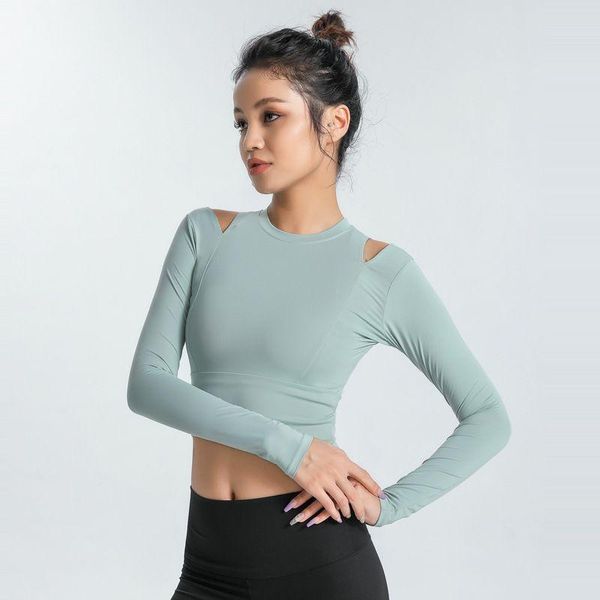 yoga outfit women sports t-shirts european american navel-exposing long-sleeved elasticity tights quick-drying running fitness wear
yoga outfit women sports t-shirts european american navel-exposing long-sleeved elasticity tights quick-drying running fitness wear