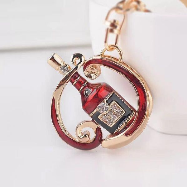keychains fashion rhinestone red wine bottle keychain male alloy car key ring female bag pendant accessories chains, Silver
keychains fashion rhinestone red wine bottle keychain male alloy car key ring female bag pendant accessories chains, Silver