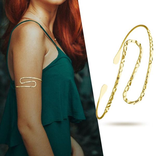 bangle gold spiral curve bangel bracelet for women arm cuff wrap upper band armlet armband jewelry wedding belly dance, Black
bangle gold spiral curve bangel bracelet for women arm cuff wrap upper band armlet armband jewelry wedding belly dance, Black