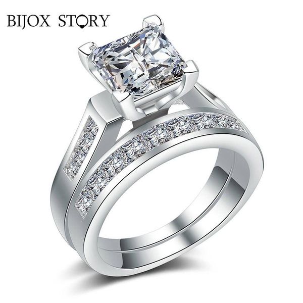 sterling silver jewelry ring with 9mm square shaped zircon two in one for women men wedding party size 6-10 cluster rings, Golden;silver
sterling silver jewelry ring with 9mm square shaped zircon two in one for women men wedding party size 6-10 cluster rings, Golden;silver
