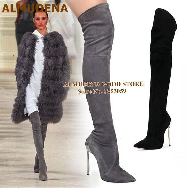 boots almudena brand nude black metal heel over-the-knee skinny gold heels pointed toe nightclub dress shoes thigh high boot 8bul
boots almudena brand nude black metal heel over-the-knee skinny gold heels pointed toe nightclub dress shoes thigh high boot 8bul