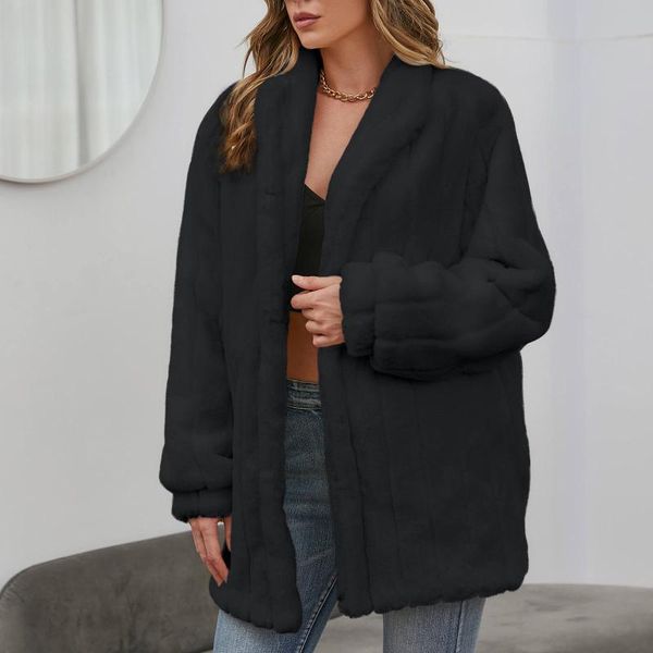 women's jackets women knitted coat fashion womens pure color long sleeve warm thick cardigan plush casual casaco feminino, Black;brown
women's jackets women knitted coat fashion womens pure color long sleeve warm thick cardigan plush casual casaco feminino, Black;brown