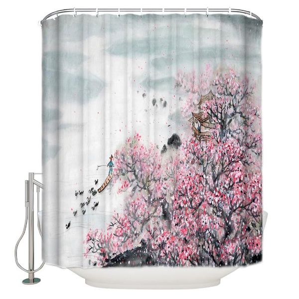 shower curtains modern curtain for plum blossom ink painting bathroom special exquisite waterproof polyester with hook
shower curtains modern curtain for plum blossom ink painting bathroom special exquisite waterproof polyester with hook