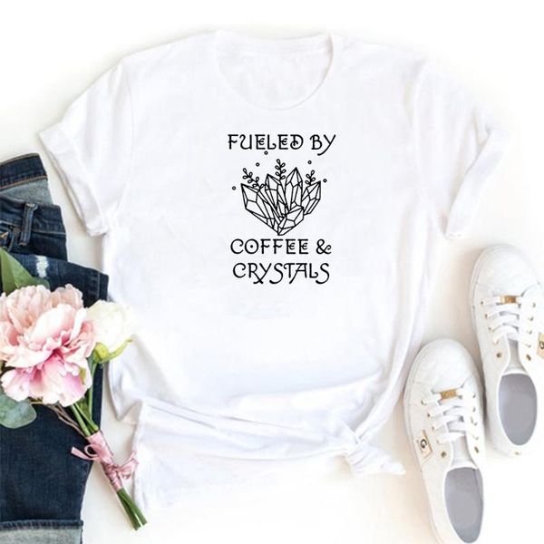 women's t-shirt fueled by coffee crystals tshirt women funny red pattern short sleeves t shirt casual o-neck personalized t-shirts, White
women's t-shirt fueled by coffee crystals tshirt women funny red pattern short sleeves t shirt casual o-neck personalized t-shirts, White