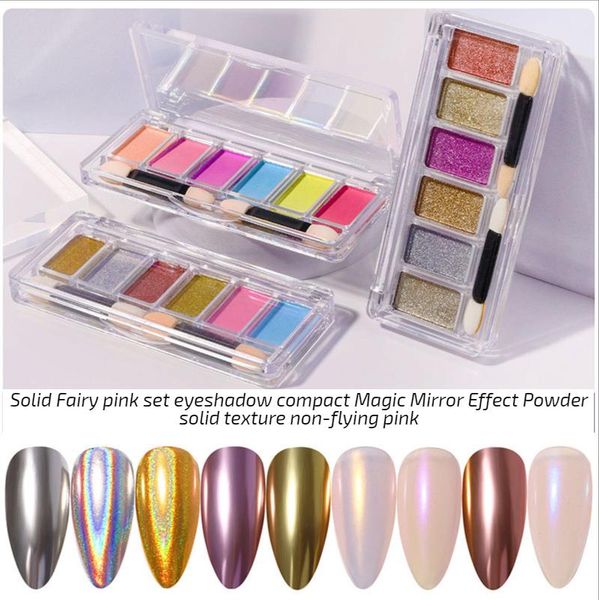 nail glitter 6pc/set solid laser powder magic mirror aurora chrome texture non-flying pigment, Silver;gold
nail glitter 6pc/set solid laser powder magic mirror aurora chrome texture non-flying pigment, Silver;gold