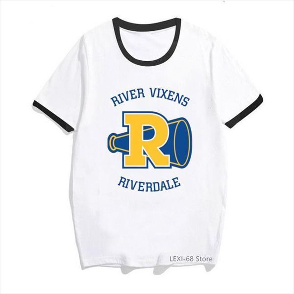 vogue riverdale graphic and women men t shirt river vixens print female summer harajuku white femme, White;black
vogue riverdale graphic and women men t shirt river vixens print female summer harajuku white femme, White;black