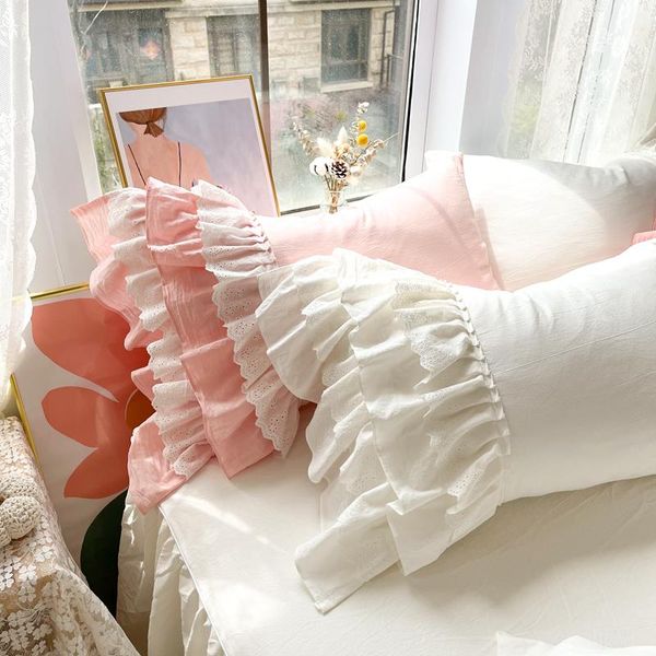 pillow case 100% washed cotton cover white gray pink double ruffles princess style pillowcases bedroom use 48cm*74cm
pillow case 100% washed cotton cover white gray pink double ruffles princess style pillowcases bedroom use 48cm*74cm