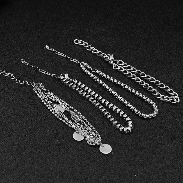 link, chain matching bracelets korean style titanium steel inspired multi-layer cool all-match bracelet for women and men jewelry wholesale, Black
link, chain matching bracelets korean style titanium steel inspired multi-layer cool all-match bracelet for women and men jewelry wholesale, Black