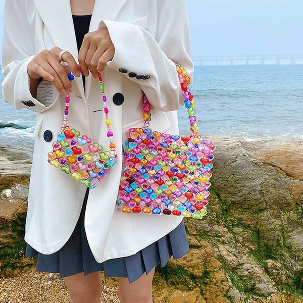 evening bags jelly color love beaded bag diy hand woven bead female summer heart-shaped armpit luxury designer purses and handbags
evening bags jelly color love beaded bag diy hand woven bead female summer heart-shaped armpit luxury designer purses and handbags