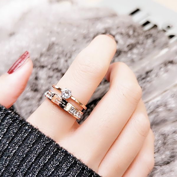 light luxury female fashion personality korean simple titanium steel index finger net red niche design ring, Silver
light luxury female fashion personality korean simple titanium steel index finger net red niche design ring, Silver