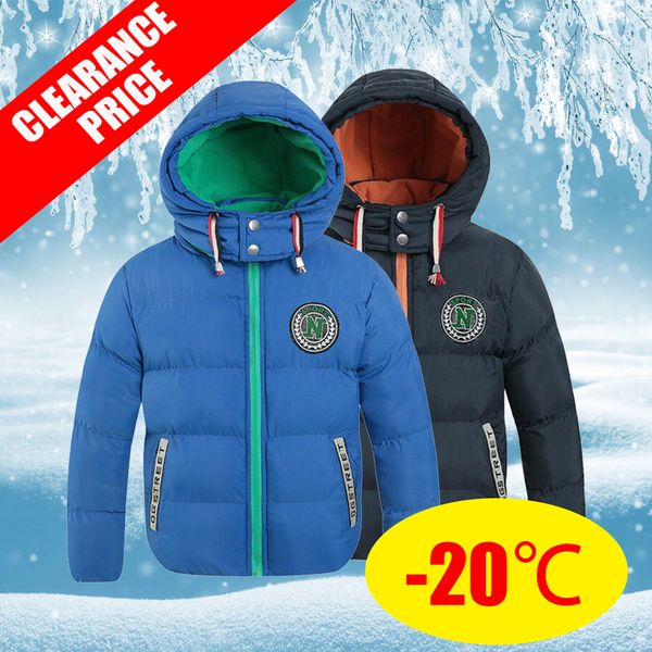 winter polyester jacket for boy new 2021 korean version thicken keep warm hooded clothes teens casual childrens clothing, Blue;gray
winter polyester jacket for boy new 2021 korean version thicken keep warm hooded clothes teens casual childrens clothing, Blue;gray