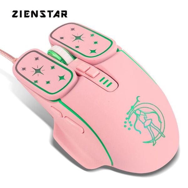 zienstar usb port black/pink mouse mice with ergonomic design, rgb breathing backlight mute button 4 adjustable dpi levels
zienstar usb port black/pink mouse mice with ergonomic design, rgb breathing backlight mute button 4 adjustable dpi levels