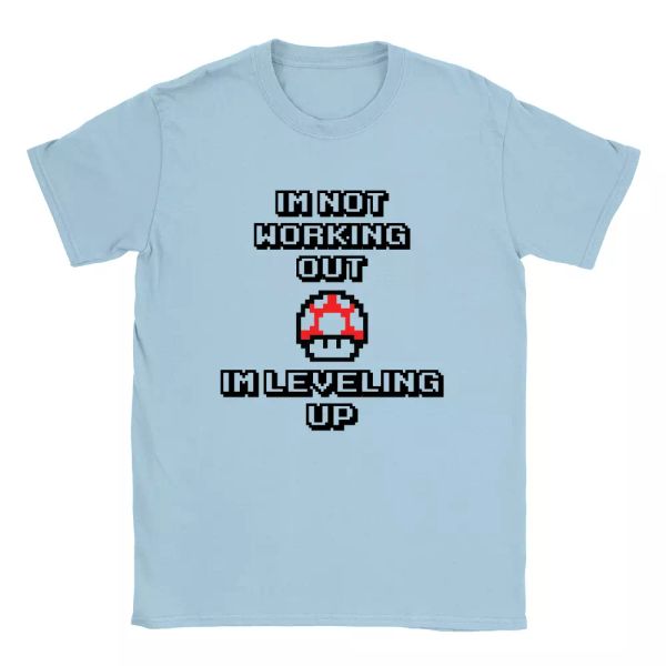 im not working out im leveling up mens t-shirt funny gaming workout gift, White;black
im not working out im leveling up mens t-shirt funny gaming workout gift, White;black