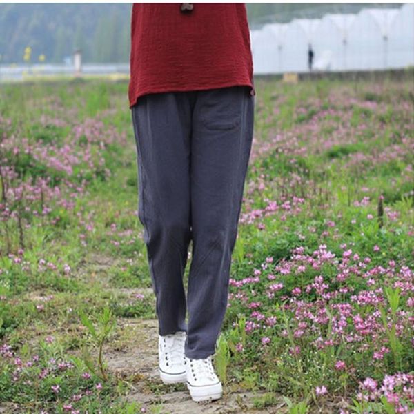 spring summer women casual pants trousers female cotton linen harem elastic waist pencil s624 women's & capris, Black;white
spring summer women casual pants trousers female cotton linen harem elastic waist pencil s624 women's & capris, Black;white