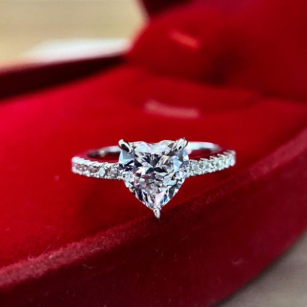 cluster rings women classic solid 925 sterling silver and heart cut 1 stone engagement cute jewelry for wedding party, Golden;silver
cluster rings women classic solid 925 sterling silver and heart cut 1 stone engagement cute jewelry for wedding party, Golden;silver