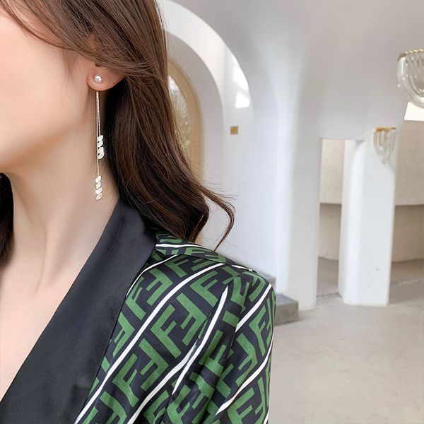 advanced fashion tassel pearl earrings feminine long 2021 new chaosen super fairy, Silver
advanced fashion tassel pearl earrings feminine long 2021 new chaosen super fairy, Silver