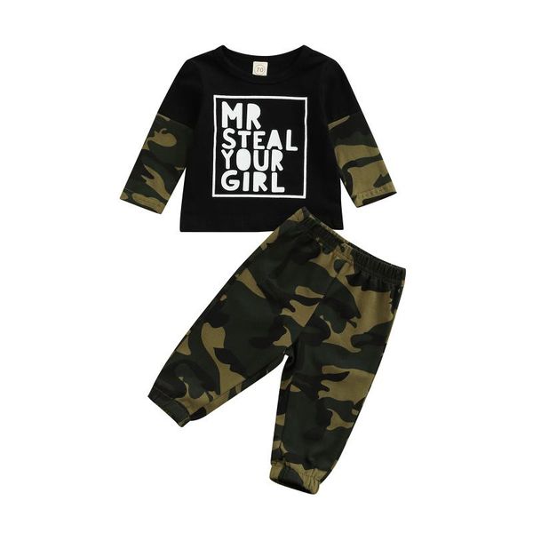 clothing sets autumn born baby boys clothes set camouflage outfits long sleeve letter print sweatshirt + trousers, White
clothing sets autumn born baby boys clothes set camouflage outfits long sleeve letter print sweatshirt + trousers, White