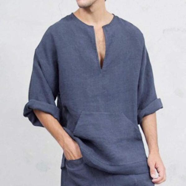 men's casual shirts spring linen long-sleeved solid color shirt collarless standing collar summer classic vintage comfortable, White;black
men's casual shirts spring linen long-sleeved solid color shirt collarless standing collar summer classic vintage comfortable, White;black