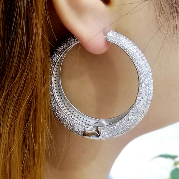 godki 50mm luxury round aaa cubic zircon big statement hoop earrings for women wedding dubai bridal circle hoop earrings 2021, Golden;silver
godki 50mm luxury round aaa cubic zircon big statement hoop earrings for women wedding dubai bridal circle hoop earrings 2021, Golden;silver