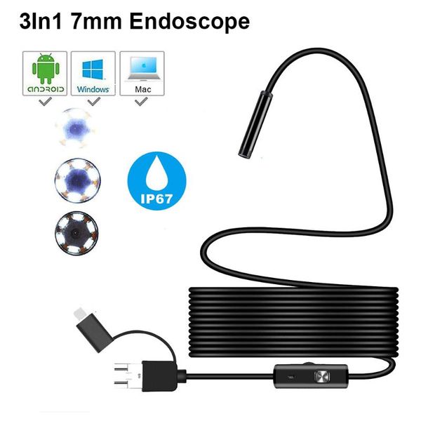 7mm sanke flexible hard cable type-c mircrousb port inspection borescope for pc android smartphone ip cameras
7mm sanke flexible hard cable type-c mircrousb port inspection borescope for pc android smartphone ip cameras